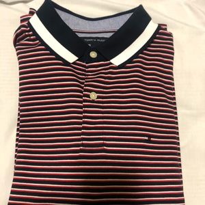 Tommy Hilfiger Medium Slim Fit Polo Red Blue
